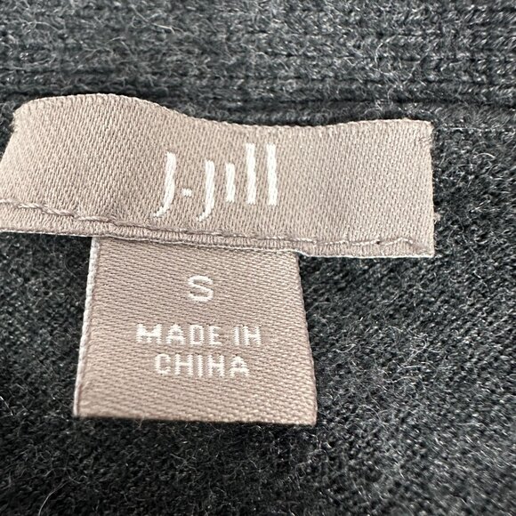 J.Jill Women's Black Cardigan Sweater Size Small Button-Down Pockets - Picture 3 of 5
